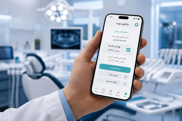 یادآوری نوبت دندانپزشکی